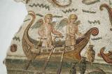 Detail of the Neptune Mosaic - boat with a pair of cupids