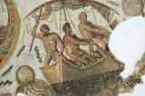 Detail of the Neptune Mosaic - spearing a sea monster