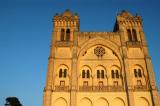 Late afternoon glow on the facade of the Damous el-Karita Basilica