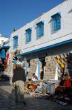 Dad shopping in Sidi Bou Said