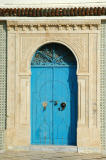 Blue doorway, Rue de la Kasbah, Kairouan
