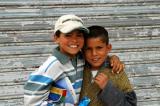 Smiling Tunisian kids in Friana