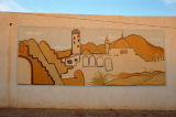 Mural depicting the mosque of Ksar Hedada