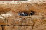 Tataouine locals hanging out on a cliff