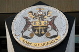 Beautiful mosaic coat of arms of the Bank of Uganda, Kampala Road