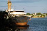 Future shipwreck, the MV Zahara, beached in front of the Kilimanjaro Hotel, Dar es Salaam