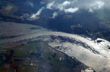 The Elbe River flooding near Lauenburg, Germany