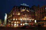 Hotel Avenida Palace at night, Lisbon