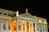 Dona Maria II National Theatre, Praa Dom Pedro IV at night
