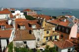 Rooftops of Lisbon from the castle terrace