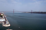 2 km wide Rio Tagus and the Tagus Brige, opened in 1966