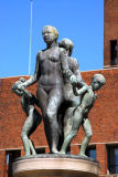 Sculpture, Town Hall Square, Oslo