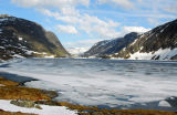 Djuppvann - lake (1004m) still mostly frozen