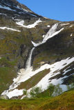 Waterfall on the saddle between Vinsshornet and Dalsnibba