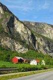 Farm in the valley along E136