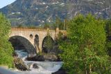 Railroad bridge crossing the Rauma at Bjønnekleiv