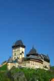 Blue sky over Karltejn Castle