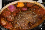 chili pot roast preparation