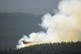 Tanker 22 drops near the origin of the Howland Fire