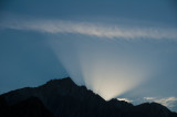 Crepuscular Rays over Lone Pine Peak 05Nov2010