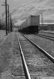 Red block signal (visible at head of train in Original image)