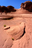 Texture in the basin below the arch