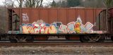 Graffiti on hopper