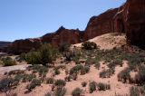 Cave/arch at right, next to sand hill