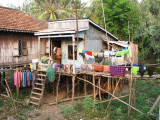 local Cham house in Chau Doc