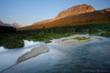 Smooth Saint Mary Creek and Singleshot Mountain