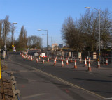 Coned off harborne lane