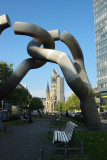 Berlin; beeld op Tauenzienstrasse
