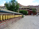 Prayer Wheels at Pelkor Chode Monastery