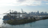 Maersk dock and downtown