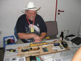 Patrick Bopp manning his DCC booth