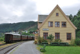 Garnes depot and historic train