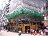 Modern Concrete Buildings built with Bamboo Scaffolding