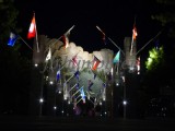 mt rushmore flags; south dakota USA