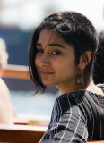 Indian beauty on ferry