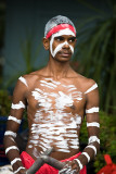 Young aboriginal busker