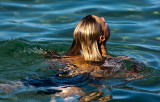 Girl swimming