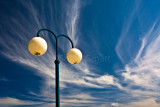 Lamp with cirrus clouds