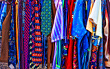 Rack of clothes at Newtown Market