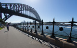 Sydney Harbour Bridge and railings 