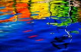 Kayak reflection abstract
