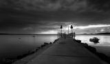 Wharf  at Salamander Bay at sunrise