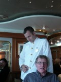 The very appealing Hungrian Waiter. who fussed over us at Lunch.jpg