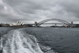 Sydney Harbour bridge and Opera House.