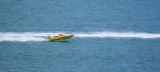 Small power boat.