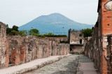 Mt Vesuvius from Pompeii, Italy